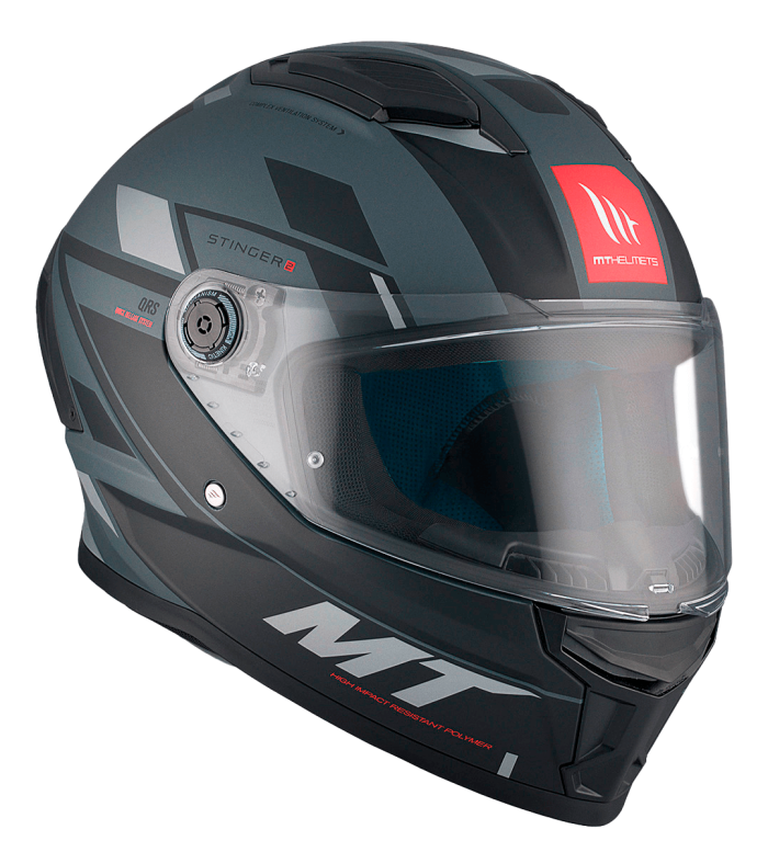 Мотошолом MT Stinger 2 Zivze C2 Matt Grey