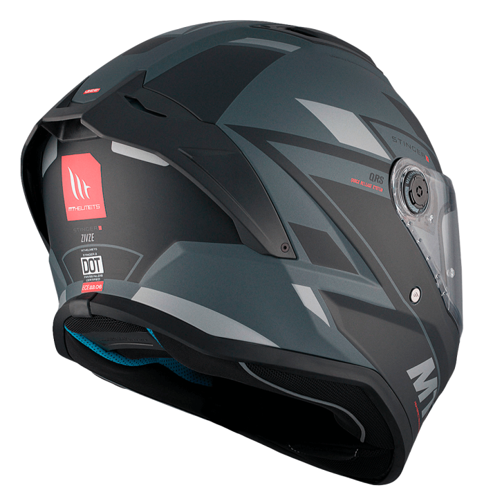 Мотошолом MT Stinger 2 Zivze C2 Matt Grey