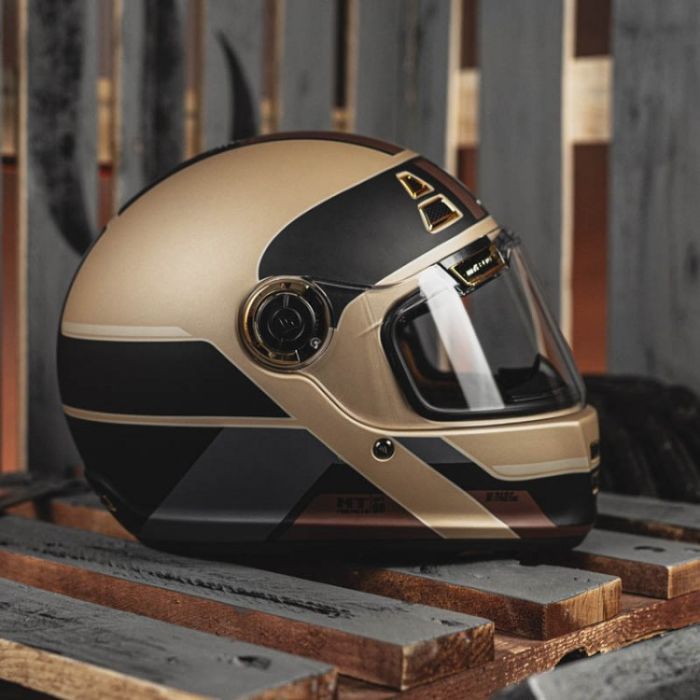Мотошолом MT Jarama 68TH C9 Matt Gold