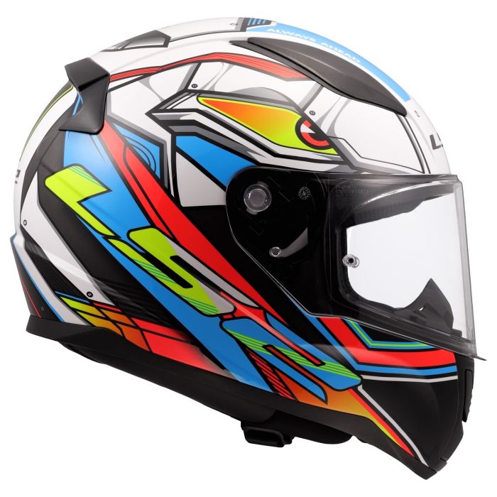 Мотошолом LS2 FF353 Rapid 2 Xdron White Neon Orange