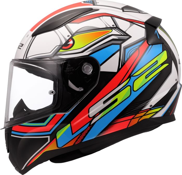 Мотошолом LS2 FF353 Rapid 2 Xdron White Neon Orange