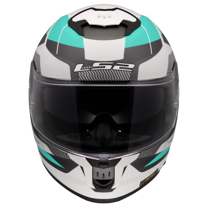 Мотошолом LS2 FF808 Stream 2 Road Cyan Light Grey