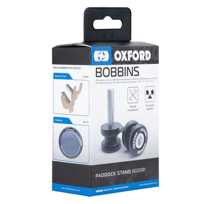 Упори для підкату в маятник мотоцикла Oxford Bobbins Black
