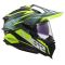 Мотошолом LS2 MX701 Explorer Spire Green Hi-Viz Yellow