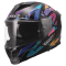 Мотошолом LS2 FF818 Storm 3 Kaos Black Purple Blue