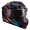 Мотошолом LS2 FF818 Storm 3 Kaos Black Purple Blue