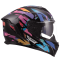 Мотошолом LS2 FF818 Storm 3 Kaos Black Purple Blue
