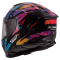 Мотошолом LS2 FF818 Storm 3 Kaos Black Purple Blue