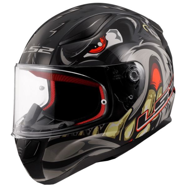 Мотошолом LS2 FF353 Rapid 2 Spox Grey Red Grey