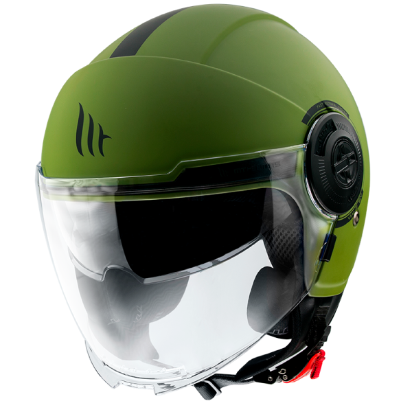 Мотошолом MT VIALE SV S Solid Matt Green