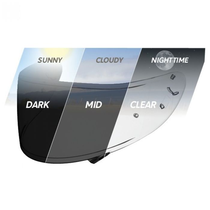 Скло мотошолома Shoei CWR-1 photochromic
