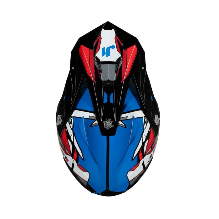 Мотошолом Just1 J39 Suppressor Red Blue Black