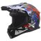 Мотошолом LS2 MX708 Fast 2 Grotesk White Blue Red