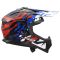 Мотошолом LS2 MX708 Fast 2 Grotesk White Blue Red