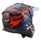 Мотошолом LS2 MX708 Fast 2 Grotesk White Blue Red