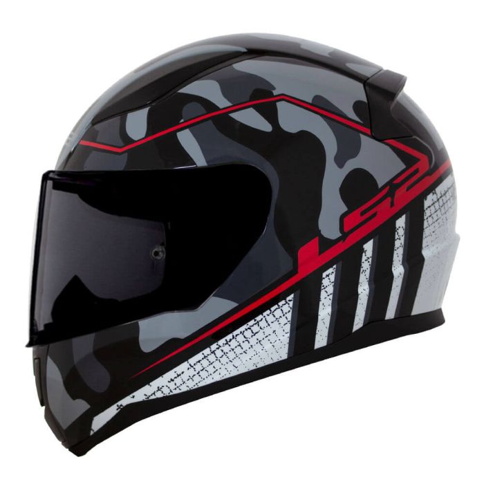 Мотошолом LS2 FF353 Rapid Bravado Black Red