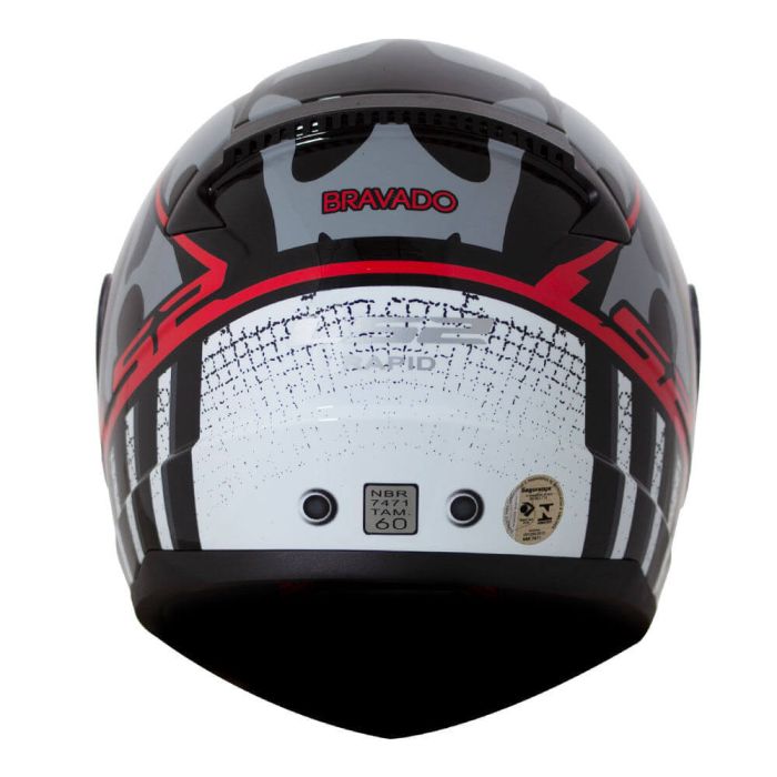 Мотошолом LS2 FF353 Rapid Bravado Black Red