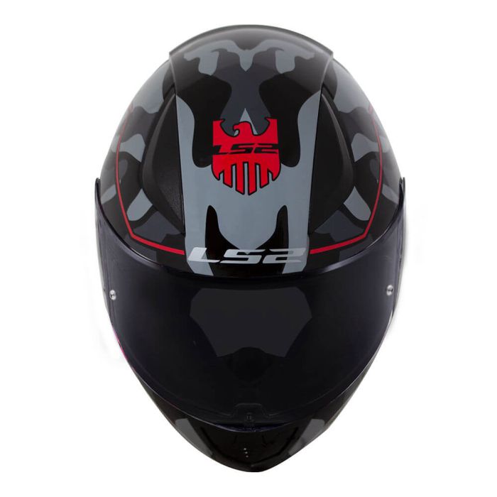 Мотошолом LS2 FF353 Rapid Bravado Black Red