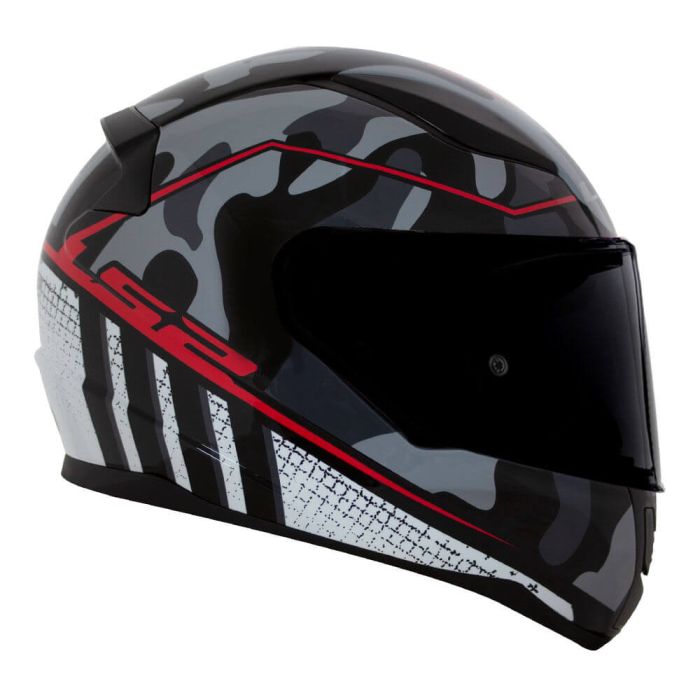Мотошолом LS2 FF353 Rapid Bravado Black Red