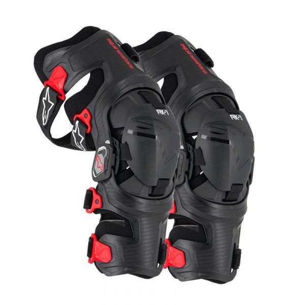 Мотонаколінники Alpinestars RK-7 Plasma Black/Red