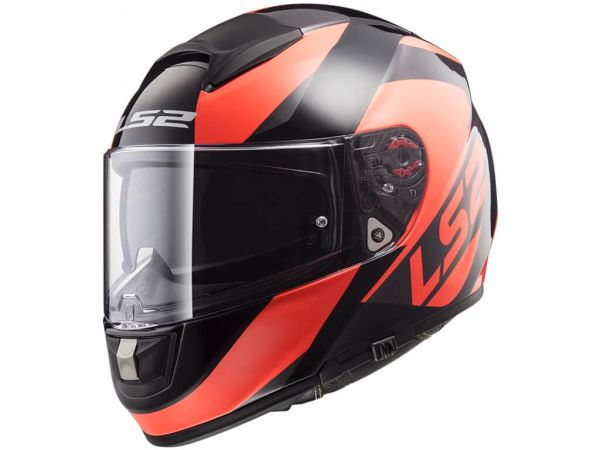 Мотошолом LS2 FF397 Vector FT2 Wavy Black Fluo Orange