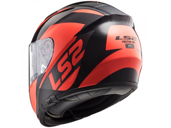 Мотошолом LS2 FF397 Vector FT2 Wavy Black Fluo Orange
