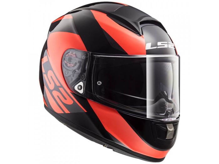 Мотошолом LS2 FF397 Vector FT2 Wavy Black Fluo Orange