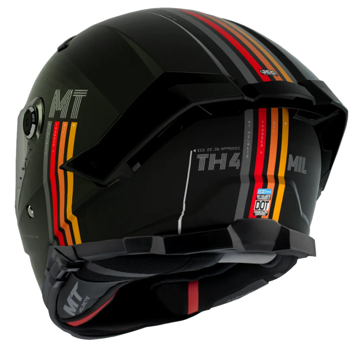 Мотошолом MT Thunder 4 SV Mil A11 Matt Black