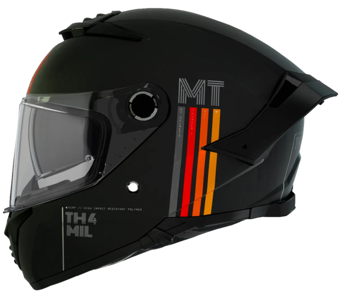 Мотошолом MT Thunder 4 SV Mil A11 Matt Black