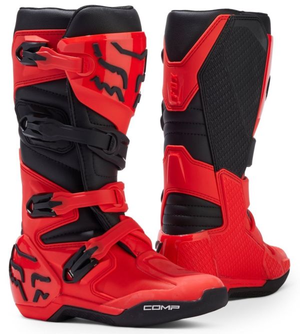 Мотоботи Fox Comp Youth Boot Flo Red