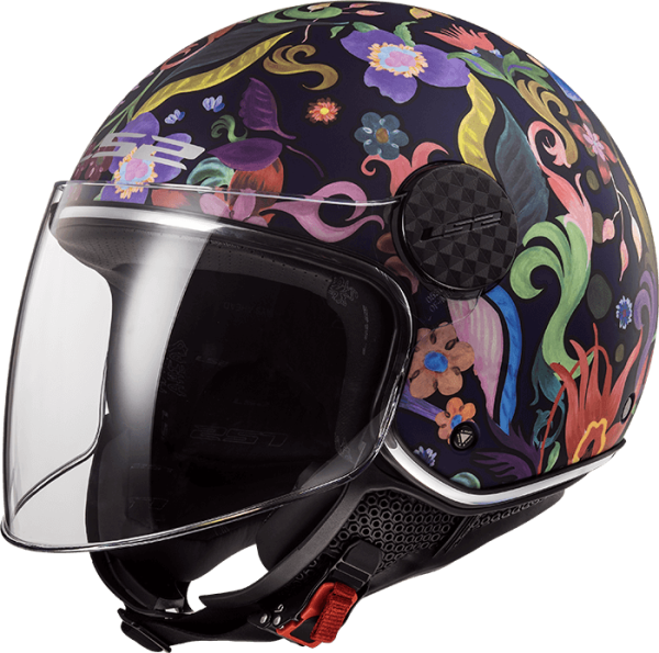 Мотошолом LS2 OF558 Sphere Lux Bloom Blue Pink