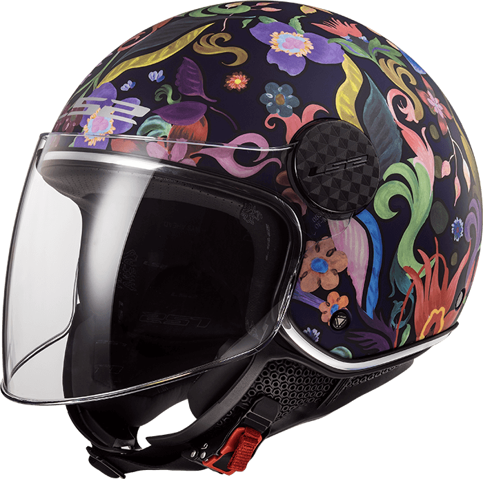 Мотошолом LS2 OF558 Sphere Lux Bloom Blue Pink