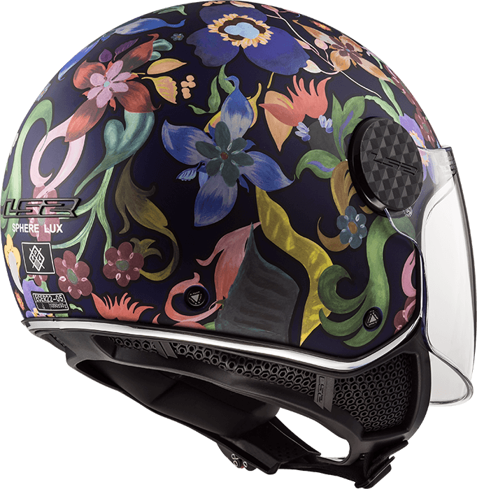 Мотошолом LS2 OF558 Sphere Lux Bloom Blue Pink