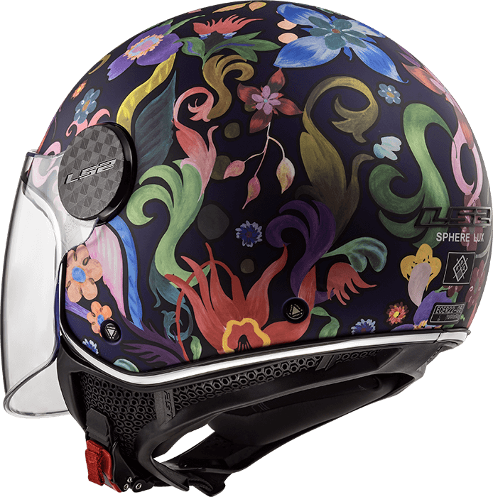 Мотошолом LS2 OF558 Sphere Lux Bloom Blue Pink