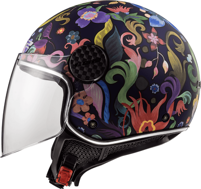 Мотошолом LS2 OF558 Sphere Lux Bloom Blue Pink