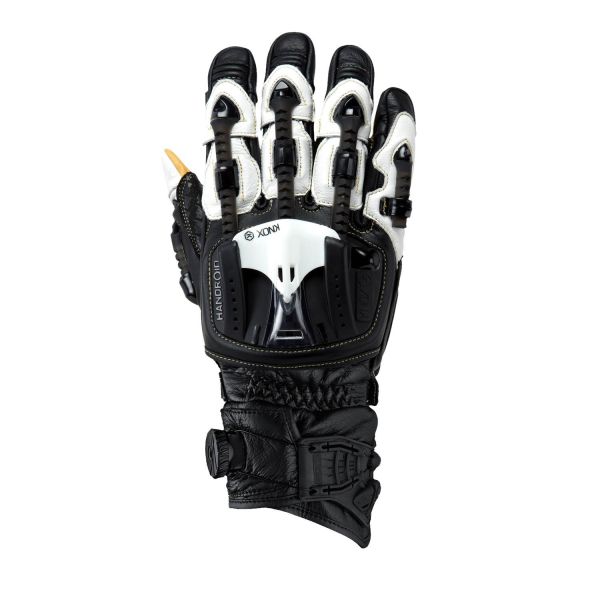 Моторукавички короткі Knox Handroid Pod Black/White