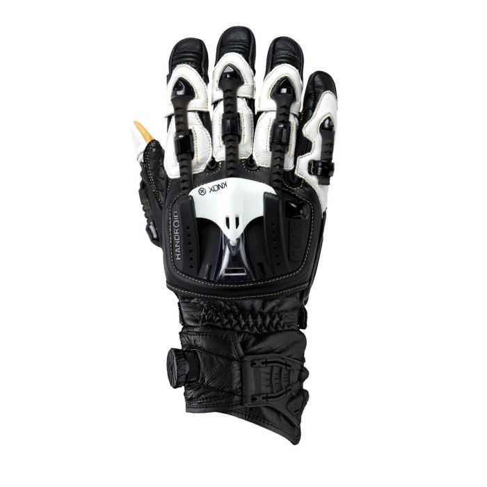 Моторукавички короткі Knox Handroid Pod Black/White