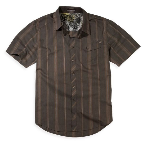 Сорочка Fox Monument Woven Dark Brown