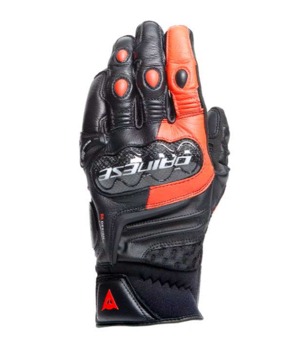 Моторукавички Dainese CARBON 4 SHORT Leather Black Red