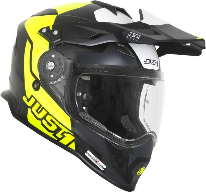 Мотошолом Just1 J34 Pro Tour Fluo Yellow/ Black