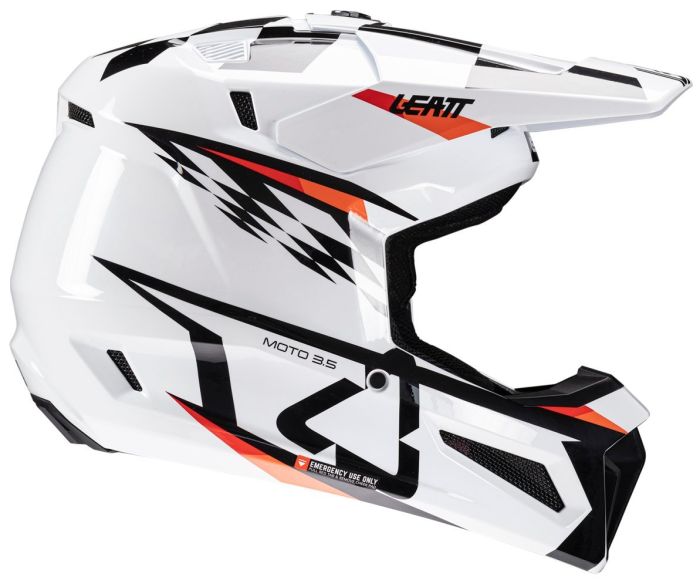 Шолом з окулярами LEATT Moto 3.5 Helmet + Goggle White