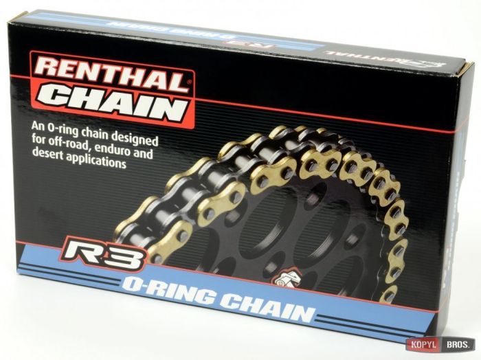 Ланцюг Renthal R3-3 Srs Chain 520 Gold