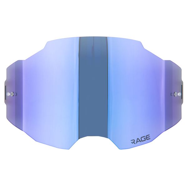 Скло до окулярів KLIM Rage (Off-Road) Dark Smoke Blue Mirror