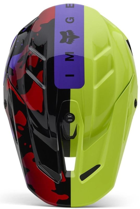 Шолом Fox V3 Helmet - Throttle Flo Yellow