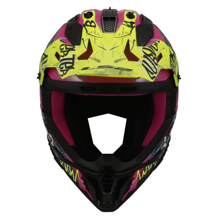 Мотошолом LS2 MX708 Fast 2 Gorilla Purple H-V Yellow