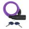 Трос протиугінний Oxford Bumper cable lock Purple 6mm x 600mm