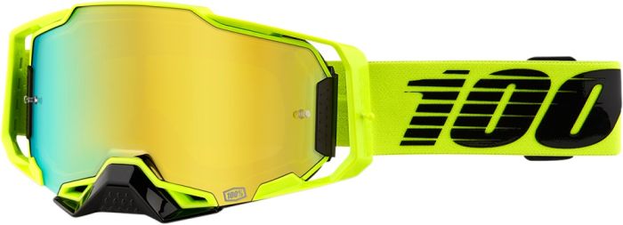Окуляри 100% ARMEGA Goggle Nuclear Citrus - Gold Mirror Lens