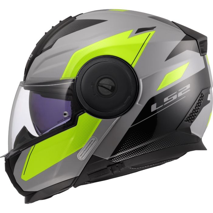 Мотошолом LS2 FF902 Scope 2 Duria Grey Hi-Vis Yellow