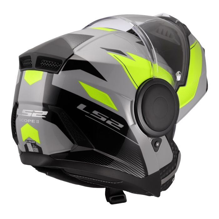Мотошолом LS2 FF902 Scope 2 Duria Grey Hi-Vis Yellow
