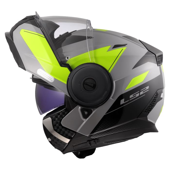 Мотошолом LS2 FF902 Scope 2 Duria Grey Hi-Vis Yellow